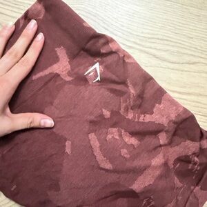 Gymshark Brown Camo Pattern Athletic Wear